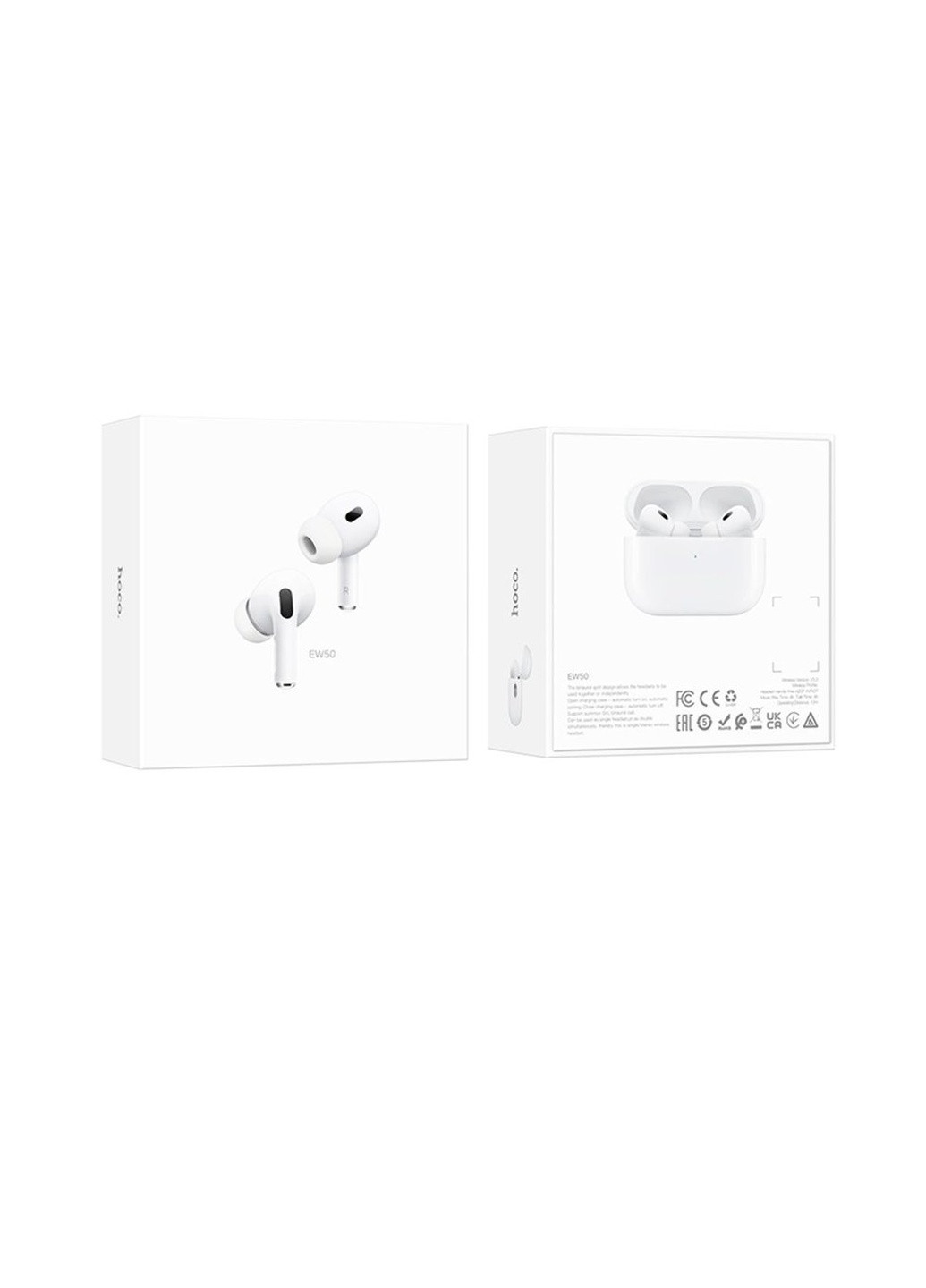 Бездротові навушники EW50 TWS колір білий ЦБ-00213754 Hoco (259422812)