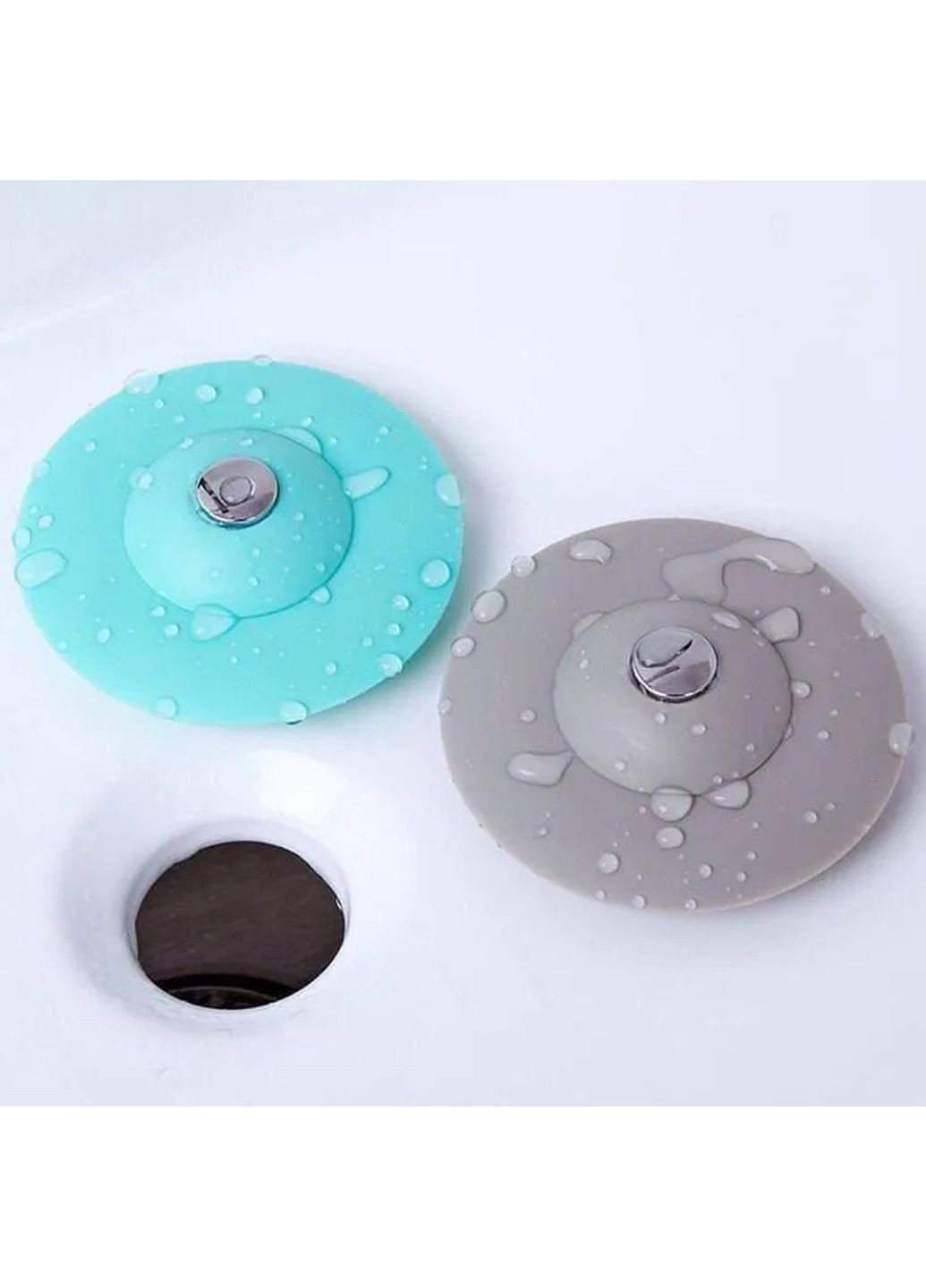 Силиконовая пробка для ванны 2 в 1 / заглушка для ванной и раковины / фильтр-пробка для раковины Kitchen Master (272111401)