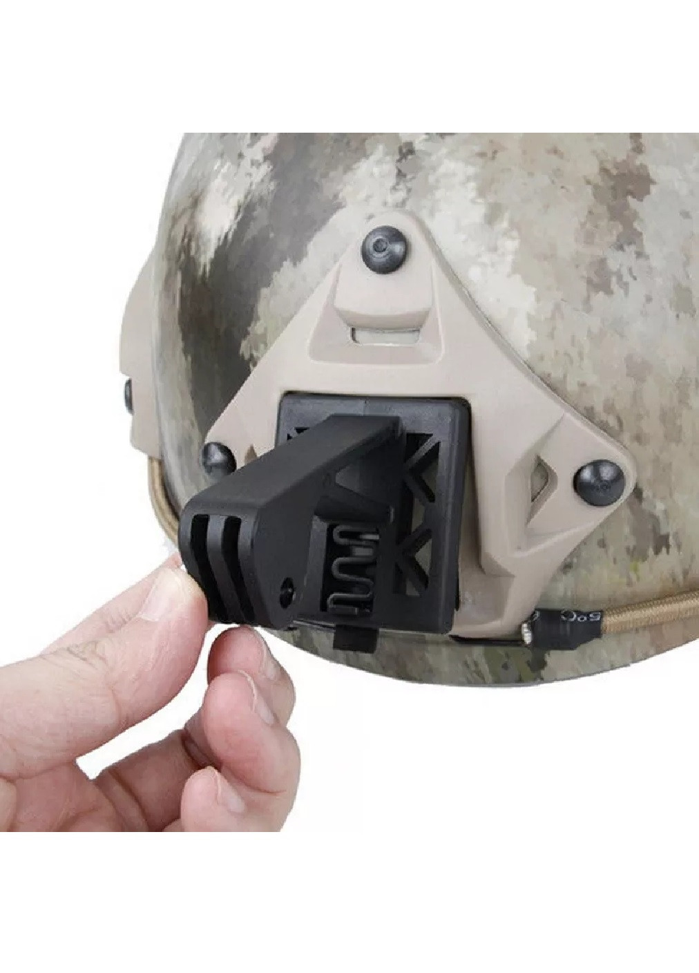 Крепление на тактический армейский шлем для экшн камеры прибора ночного видения метал нейлон (474486-Prob) Черный Unbranded (258561728)