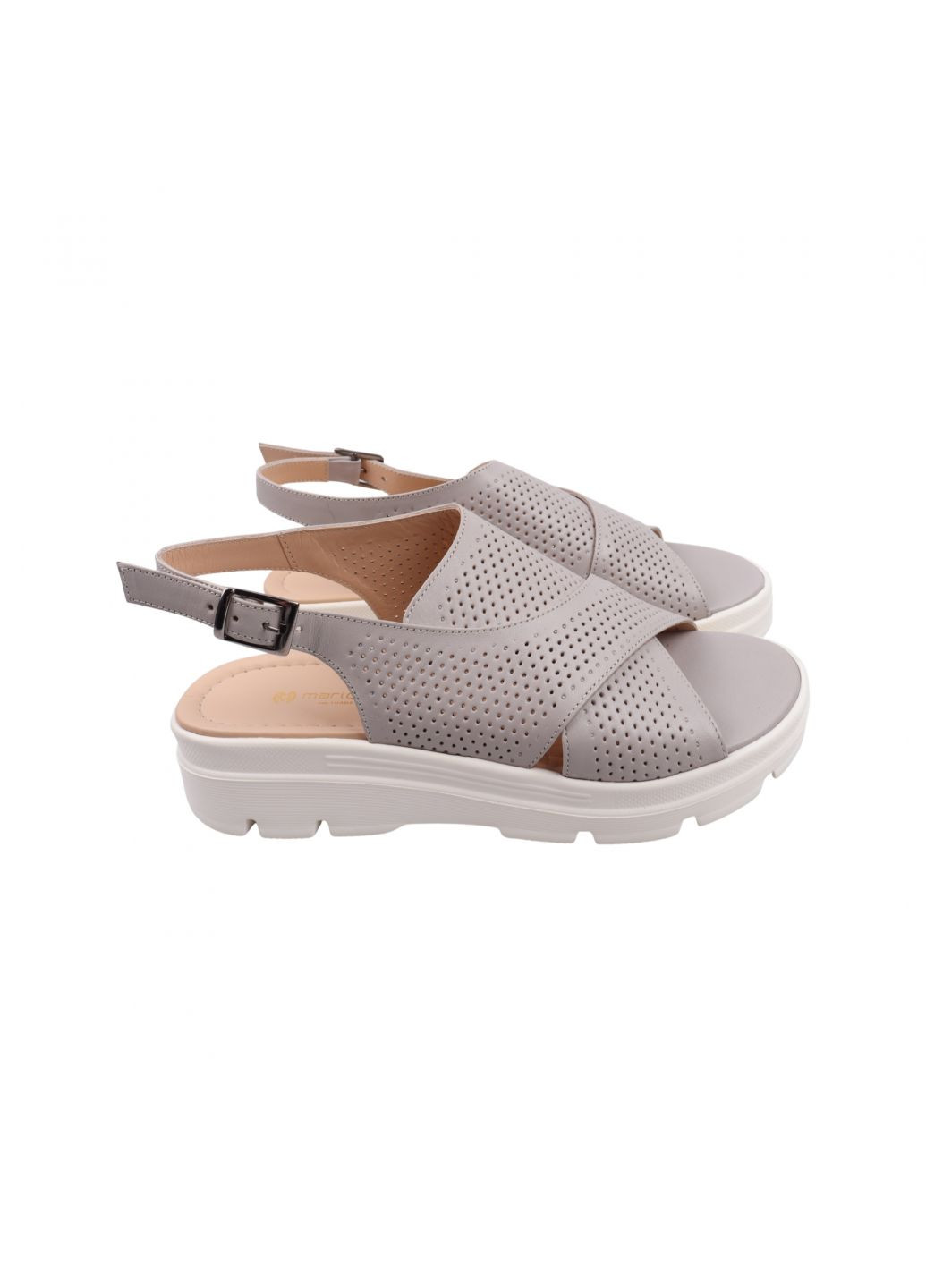 Босоніжки жіночі капучіно натуральна шкіра Mario Muzi 726-23LBC (257763343)