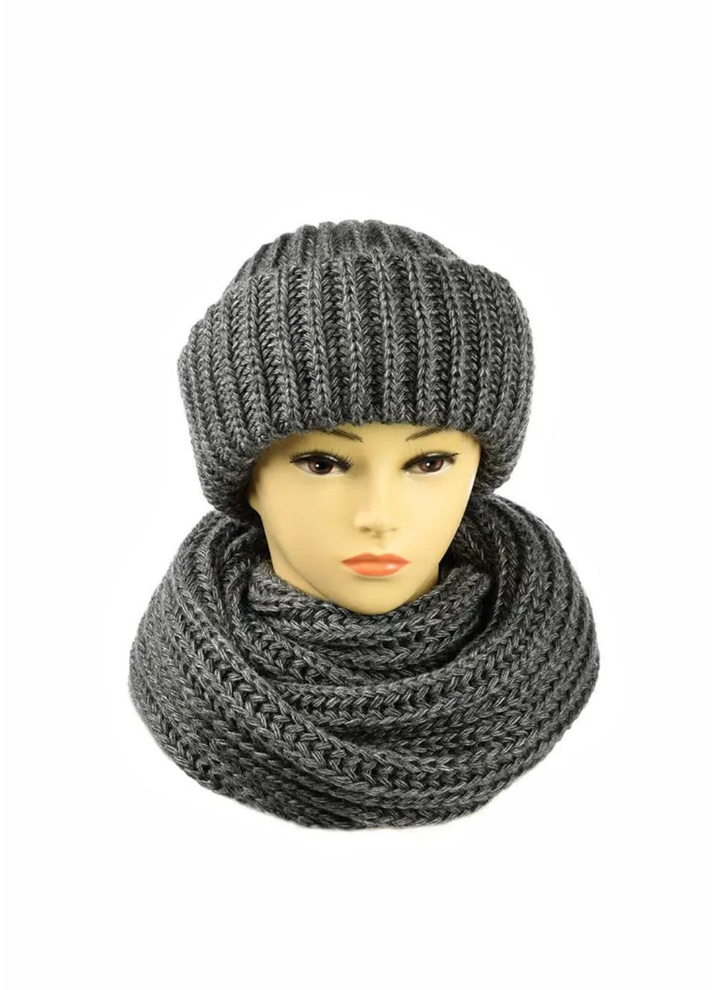 Женский зимний комплект Барбара шапка + хомут No Brand набор барбара (276260563)