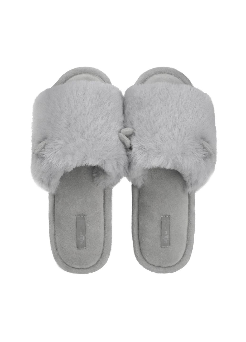 Светло-серые тапочки женские меховые nana, р. 36-37, светло-серые MVM