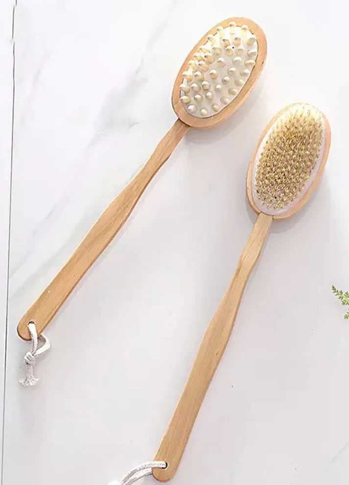 Двусторонняя щетка для сухого массажа тела Let's Shop (264912137)