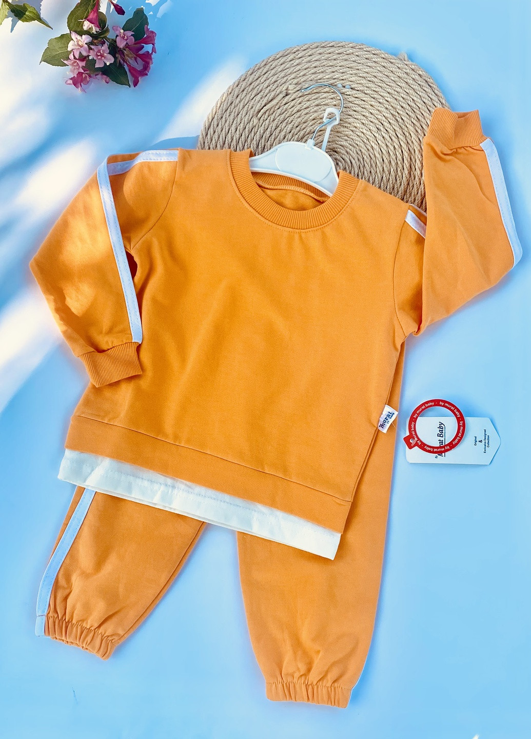 Помаранчевий демісезонний яскравий дитячий костюм Murat baby