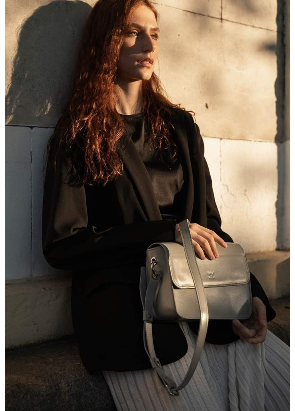 Женская кожаная мини сумка Moment серая TW-MOMENT-GREY The Wings (263519041)