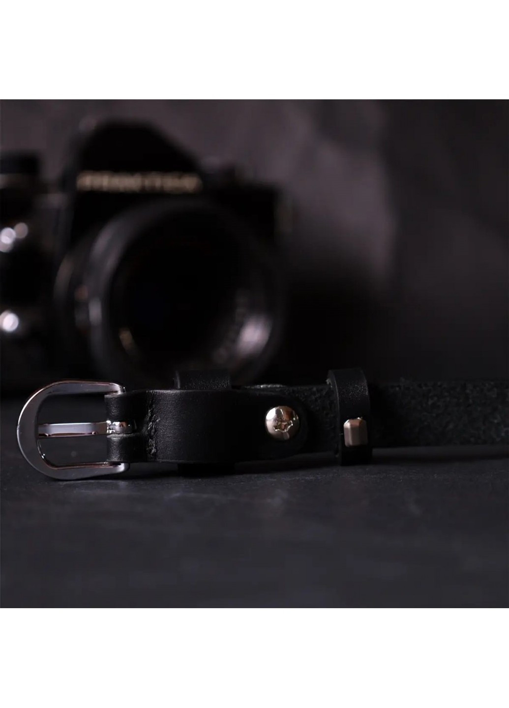 Жіночий вузький ремінь шкіряний 11693 Grande Pelle (269089220)