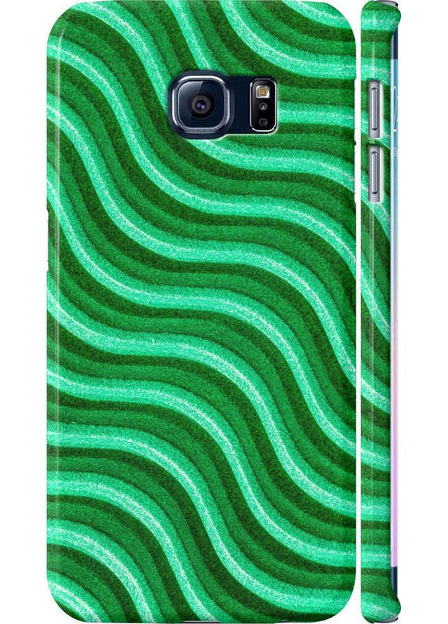 3D пластиковый матовый чехол 'Волнистые линии' для Endorphone Samsung Galaxy S6 Edge G925F (257793845)