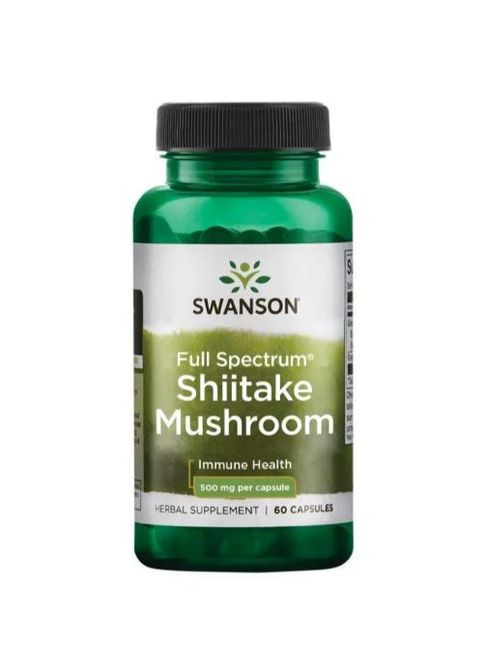 Shiitake Mushroom 500 mg 60 Caps Swanson (264295780)