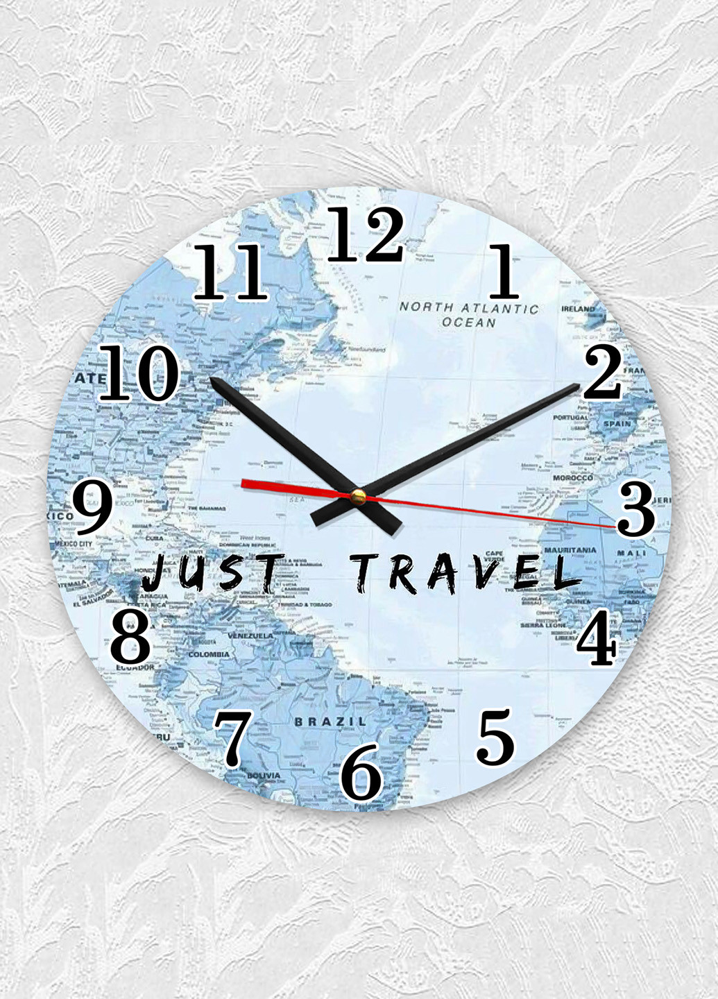 Часы настенные :: Путешествия. Карта (принт 323) Creative (267579229)