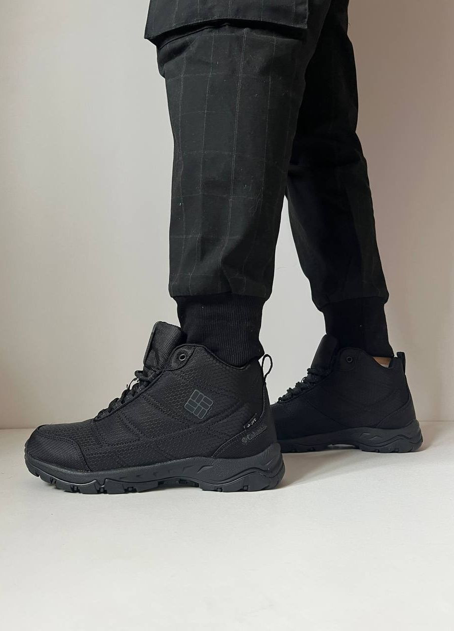 Черные спортивные, повседневные зимние ботинки мужские зимние No Brand