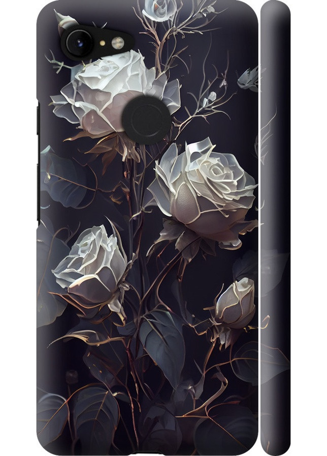 3D пластиковый матовый чехол 'Розы 2' для Endorphone google pixel 3 xl (258184251)