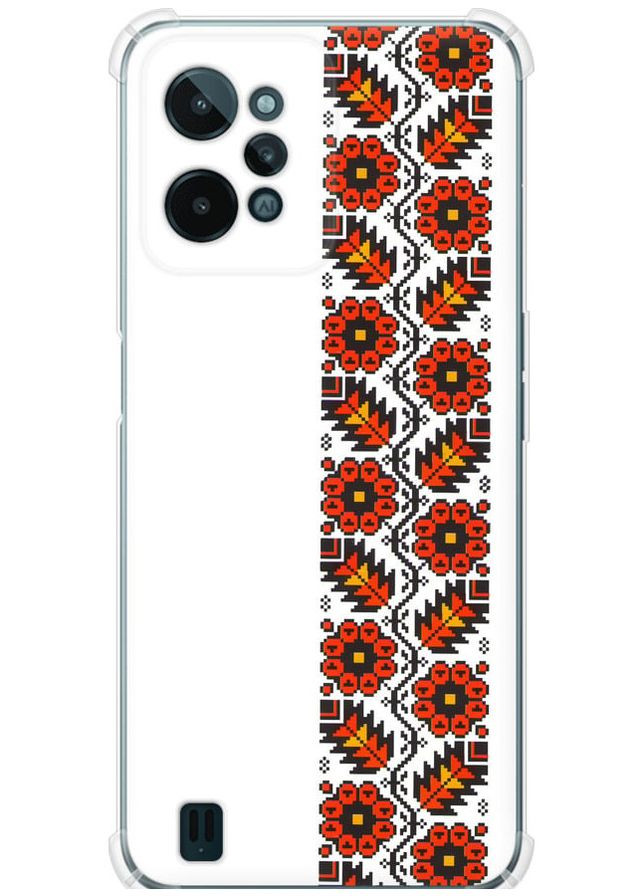 Силіконовий протиударний с посиленими кутами чохол 'Вишиванка 29' для Endorphone Realme C31 (269344396)