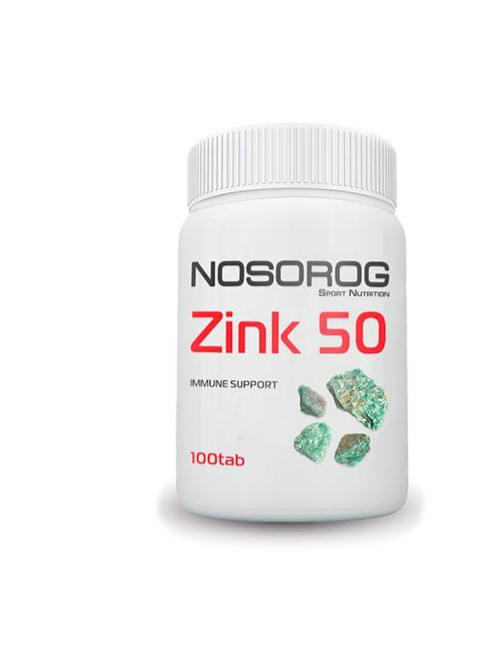 Цинк Zink 50 100 таб Nosorog Nutrition (259111030)