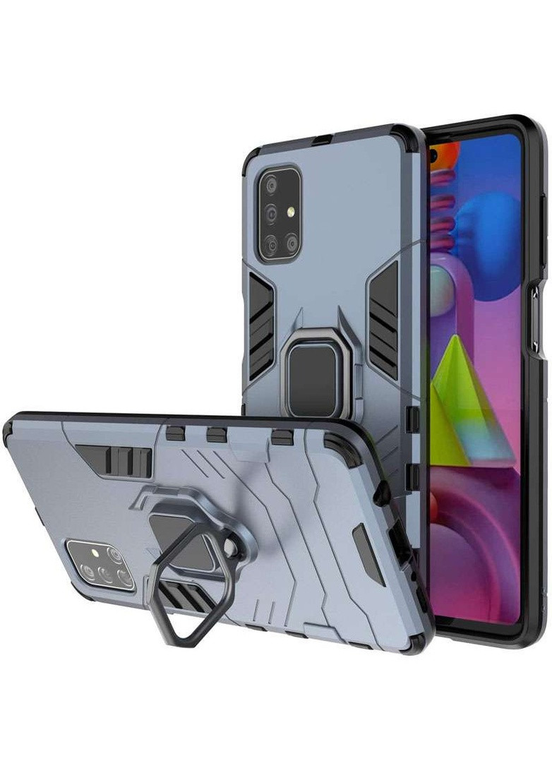 Протиударний чохол Transformer з кільцем на Samsung Galaxy M51 Epik (258522910)