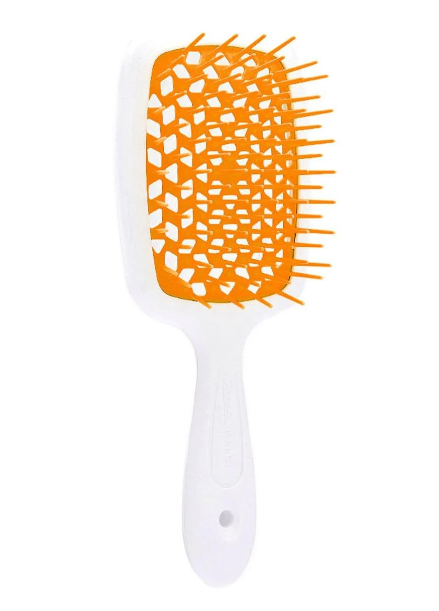 Расческа для волос белая с оранжевым 1830 Superbrush The Origina Janeke (268380379)