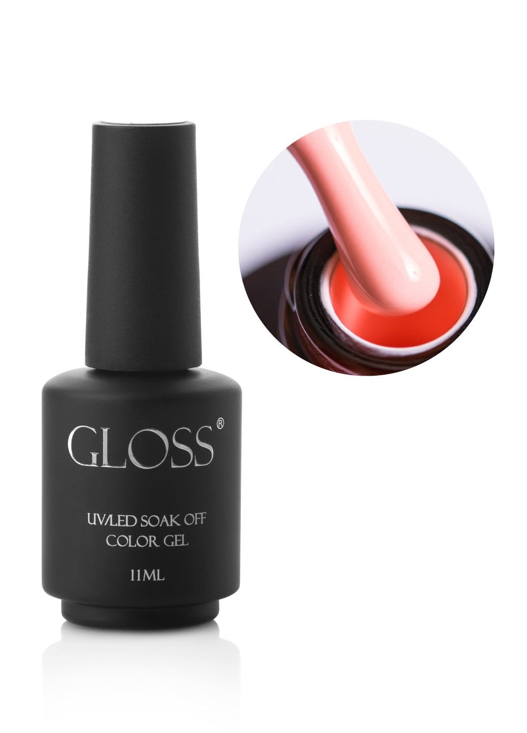 Гель-лак GLOSS 528 (світло-рожевий), 11 мл Gloss Company веселка (270013764)