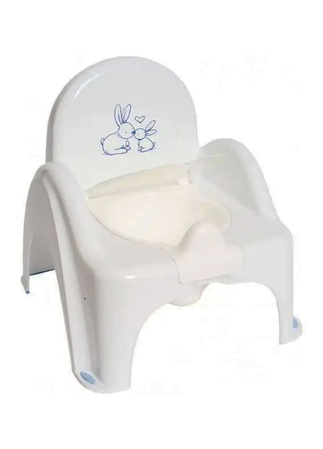Горшок-стульчик "Зайчики" с музыкой цвет белый ЦБ-00242689 Tega (276383469)