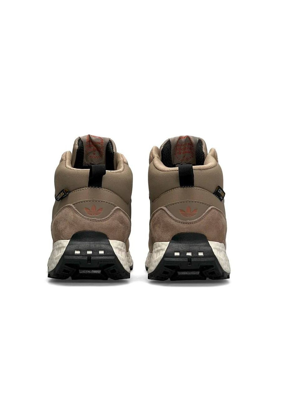 Песочные зимние кроссовки мужские, вьетнам adidas Originals Retropy E5 Sand Black Fur