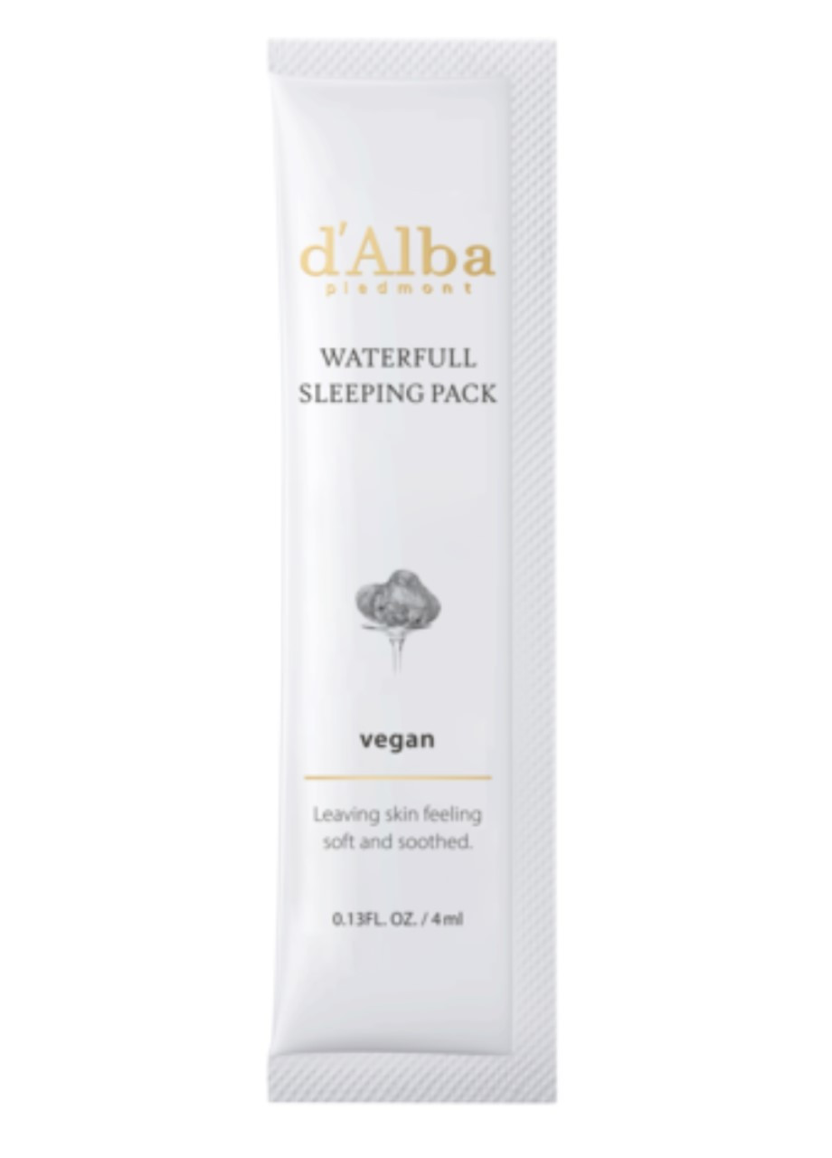 Ночная гелевая маска глубоко увлажняющая DALBA Waterfull Vegan Sleeping Pack 4ml D'ALBA (268307746)