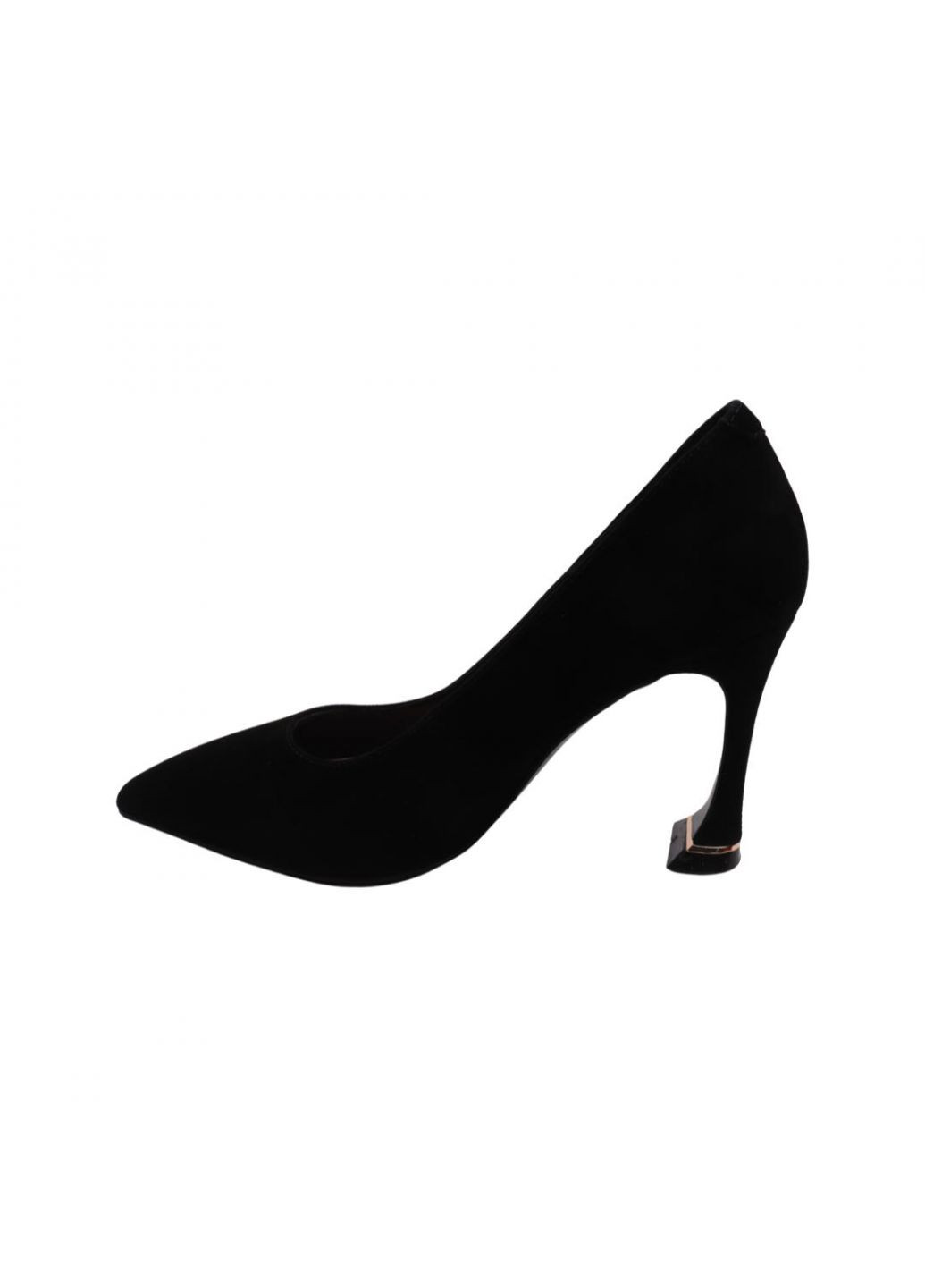 Туфли женские черные натуральная замша Angelo Vani