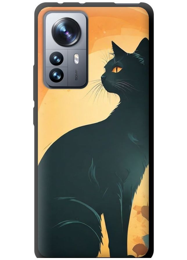 TPU черный чехол 'Черная кошка' для Endorphone Xiaomi 12 Pro (275650572)