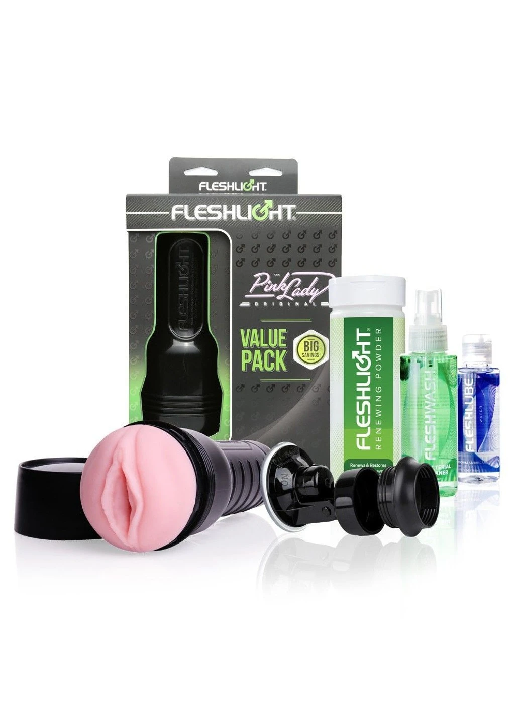 Мастурбатор Pink Lady Original Value Pack: присоска, смазка, чистящее и восстанавливающее Fleshlight (276537323)