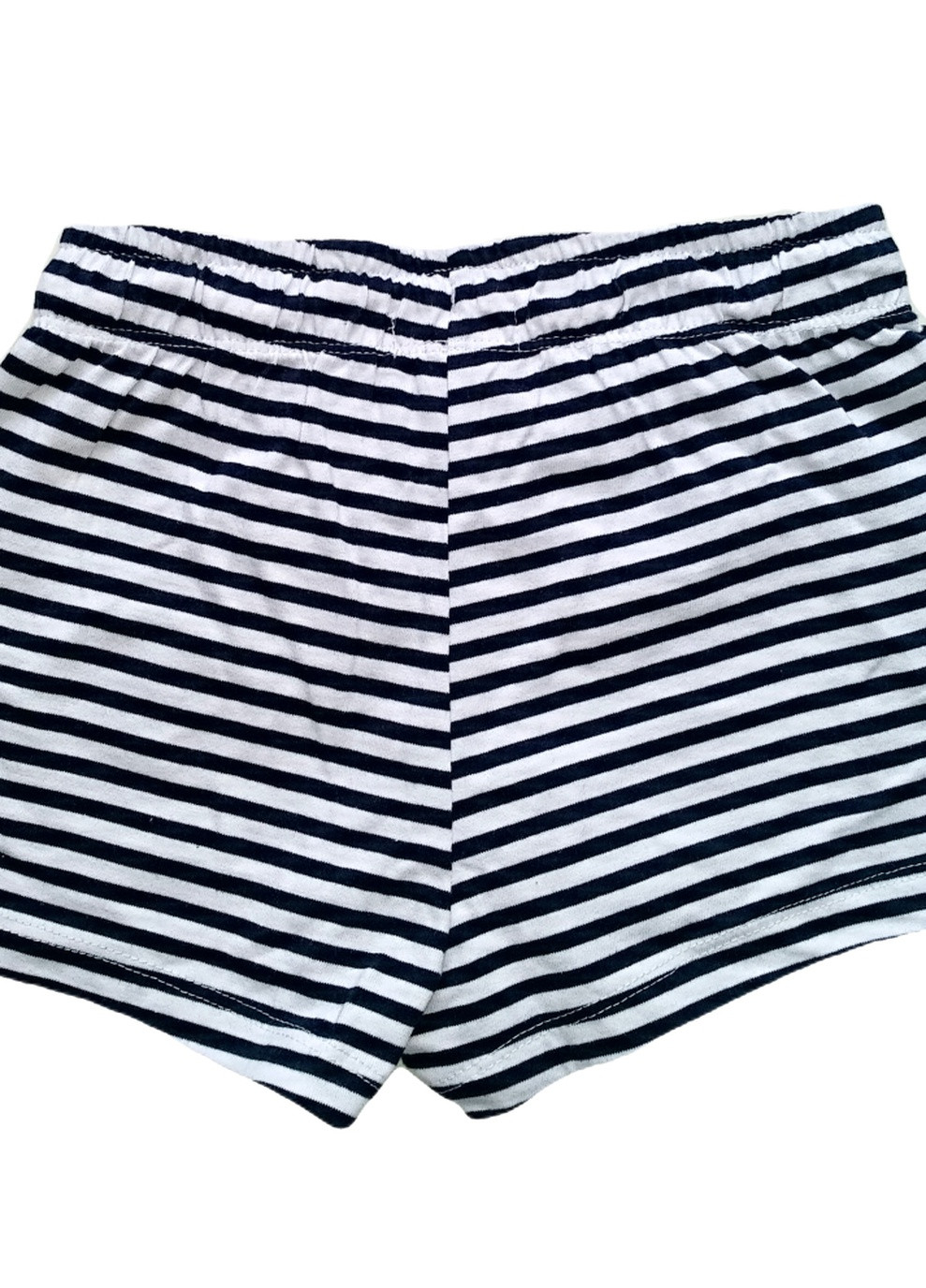 Шорты хлопковые для девочки 301609 Young Style Шорти 301609 чорно-білий (258553930)