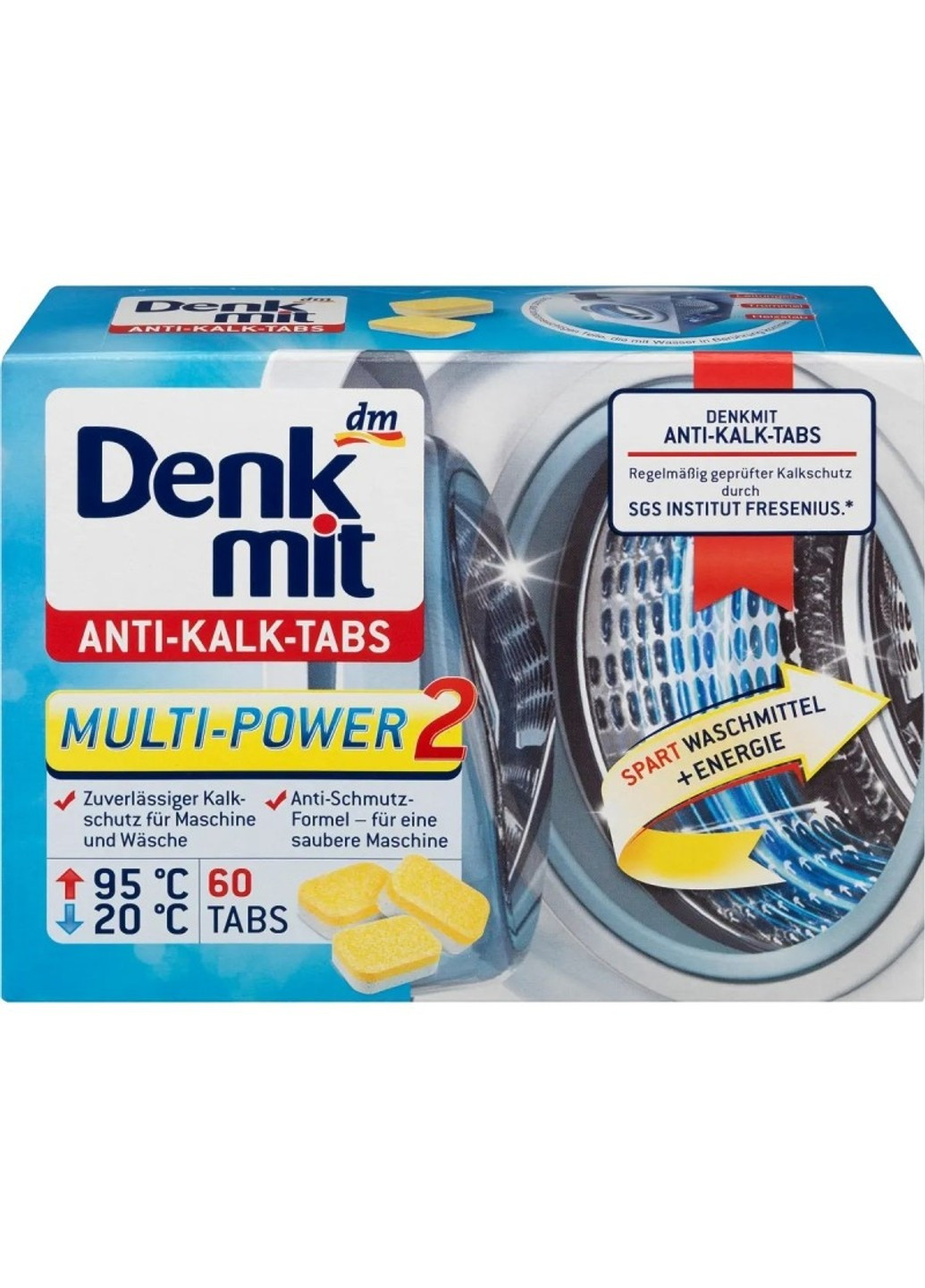 Таблетки от накипи Anti-Kalk Tabs 60 шт 15 г Denkmit (273438955)