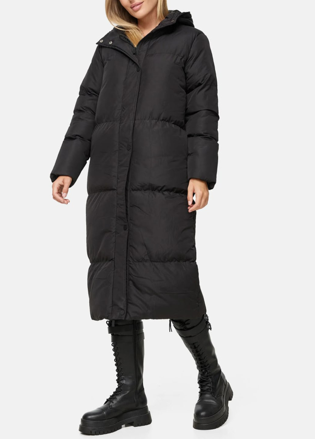 Чорне зимнє Зимове пальто Threadbare