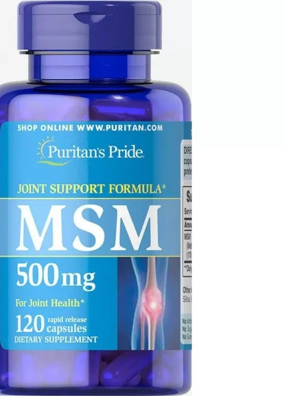 Puritan's Pride MSM 500 mg 120 Caps Puritans Pride (256722250)