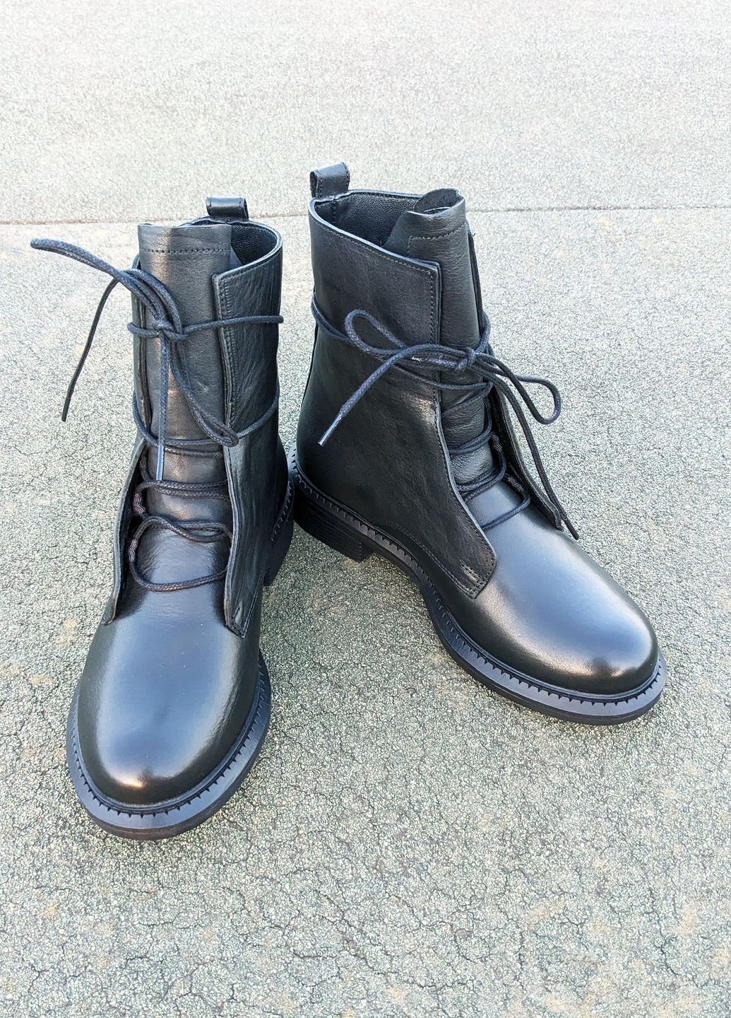 Універсальні демісезонні черевики з натуральні шкіряні на шнурках INNOE ботинки (262886204)