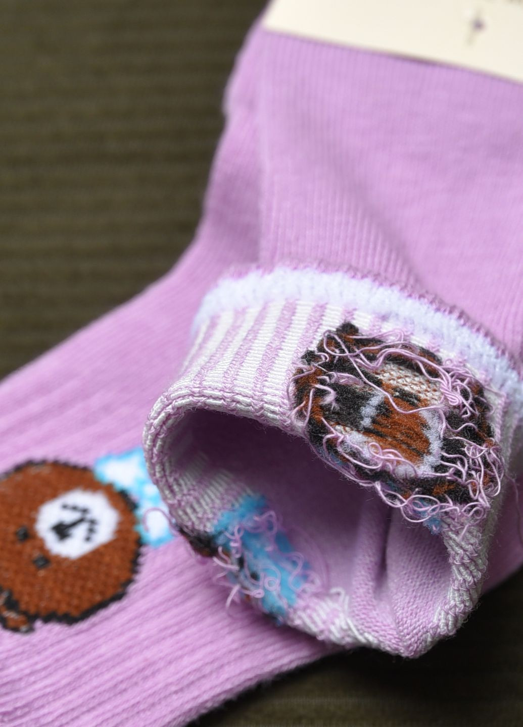 Шкарпетки дитячі бузкового кольору Let's Shop (272976013)
