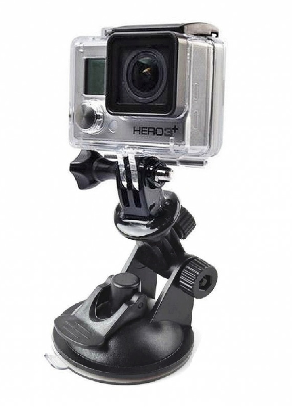 Кріплення тримач присоска з адаптером триподом з фіксатором для екшн-камери 68 мм у діаметрі (474051-Prob) Unbranded (257225842)