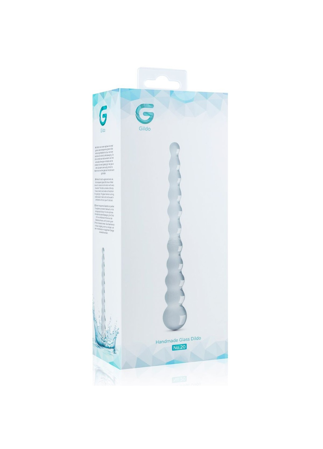 Стеклянный дилдо в виде бусин Glass Dildo No. 20 Gildo (277235321)