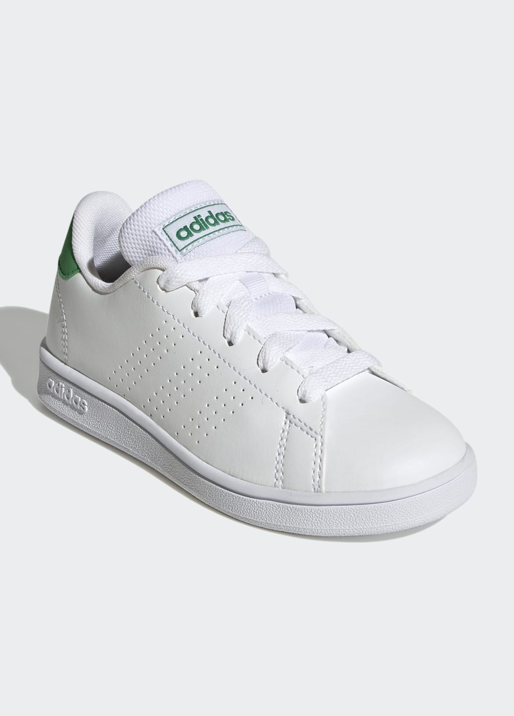 Белые всесезонные кроссовки advantage lifestyle court lace adidas