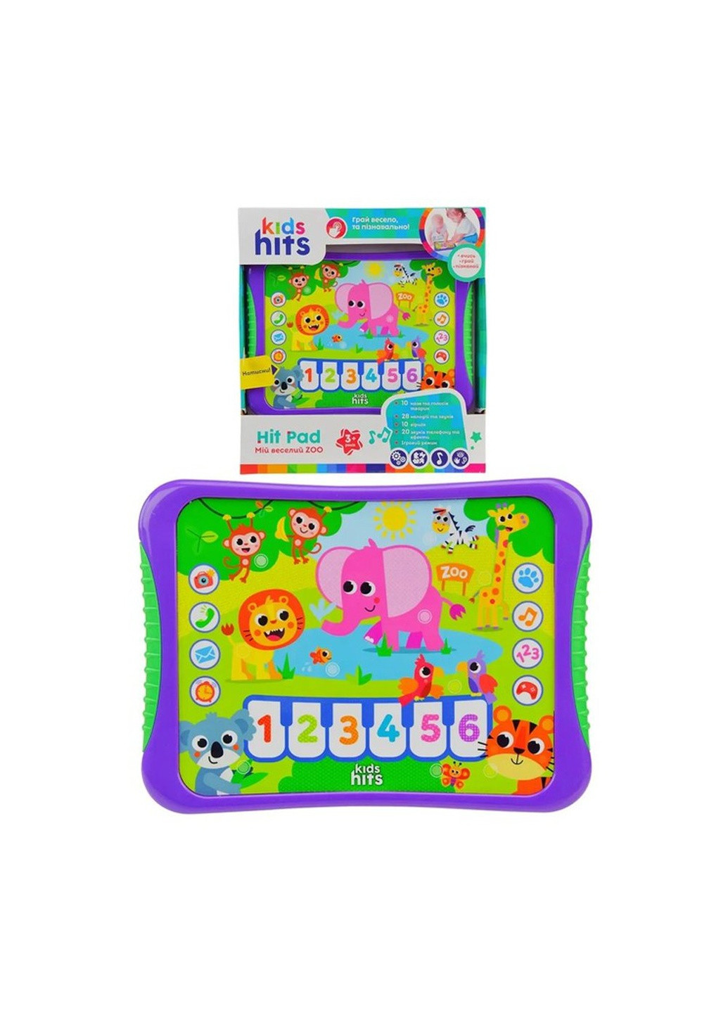 Планшет "Мій веселий Zoo" колір різнокольоровий ЦБ-00214365 Kids Hits (259465255)