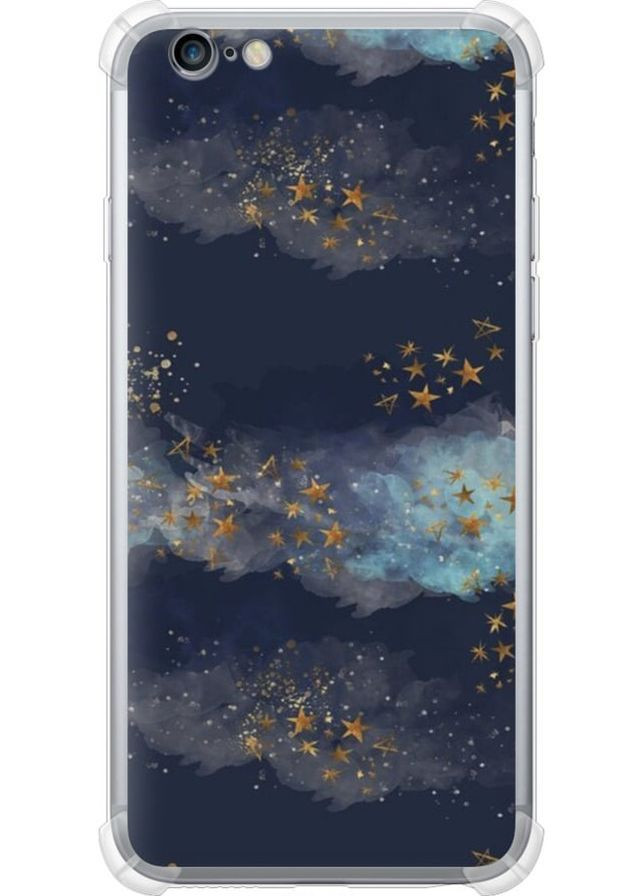 Силикон с усиленными углами чехол 'Ночь золотые звезды' для Endorphone apple iphone 6s plus (276395978)