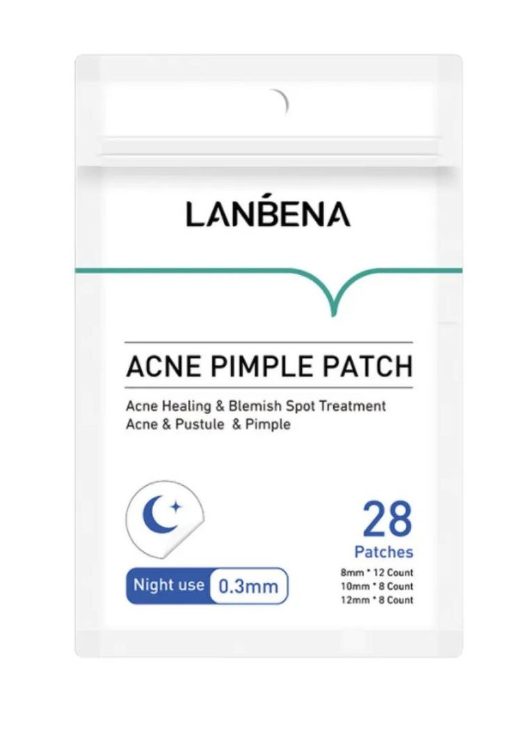 Патчи от прыщей ночные Acne Pimple Patch Night Use (28 шт) LANBENA (260476741)