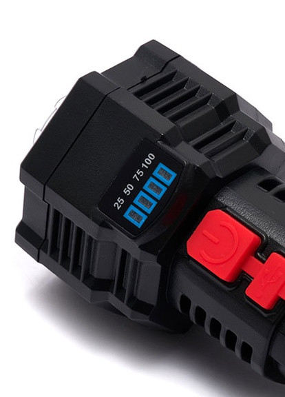 Фонарь ручной аккумуляторный Flashlight 5 +COB F-T25 панель индикация заряда чёрный FLC500 Led (257623829)