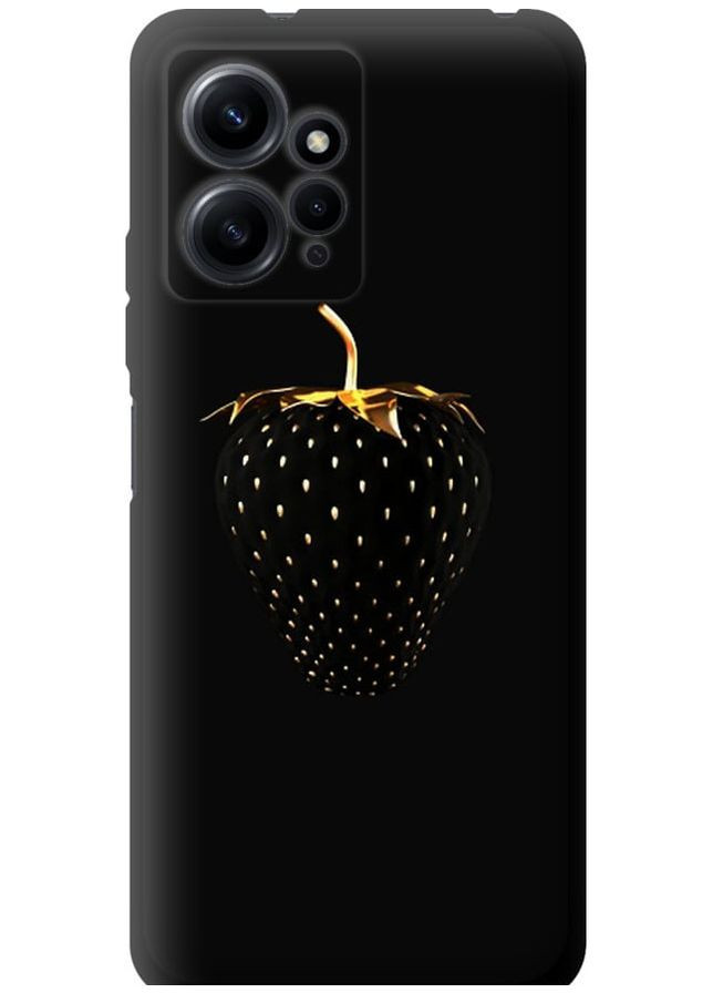 TPU черный чехол 'Черная клубника' для Endorphone Xiaomi Redmi Note 12 4G (264832229)