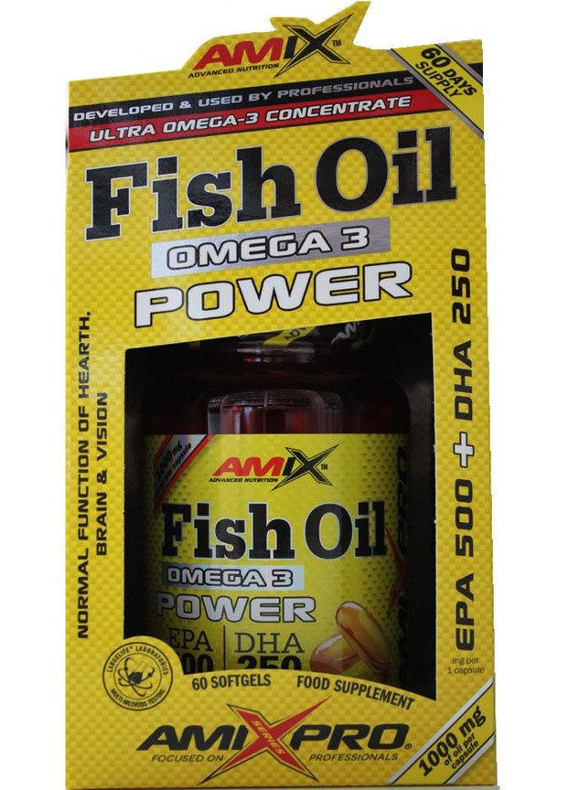 Fish Oil Omega3 Power 60 Softgels Amix Nutrition (258499756)