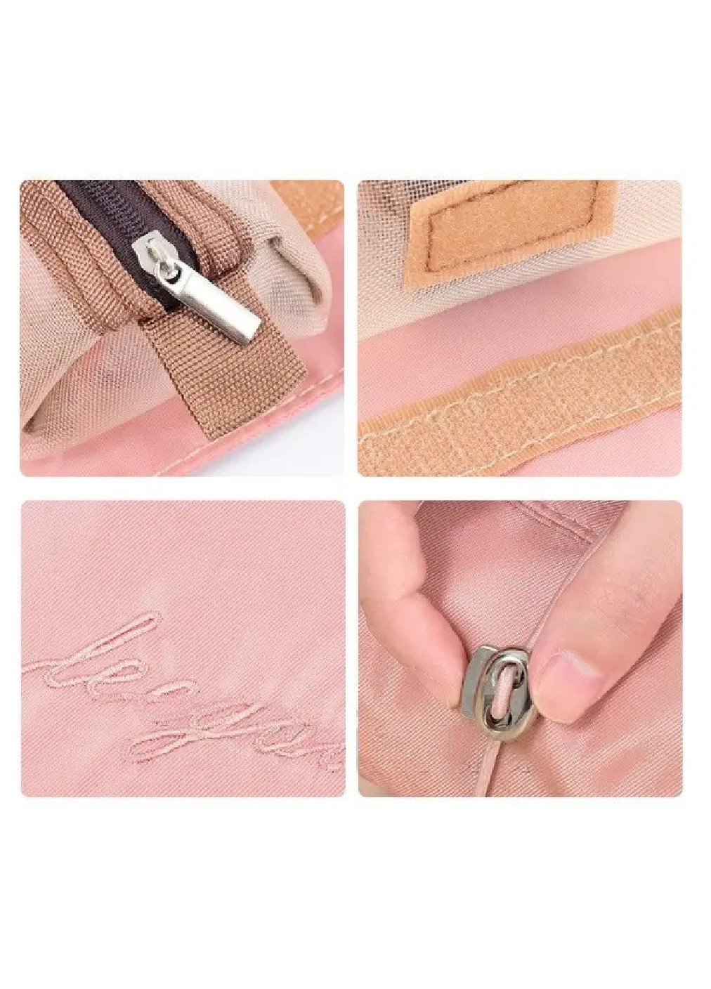 Сумка косметичка складная со съемными пеналами органайзер для косметики и принадлежностей 53х22 см (474237-Prob) Розовая Unbranded (257866823)