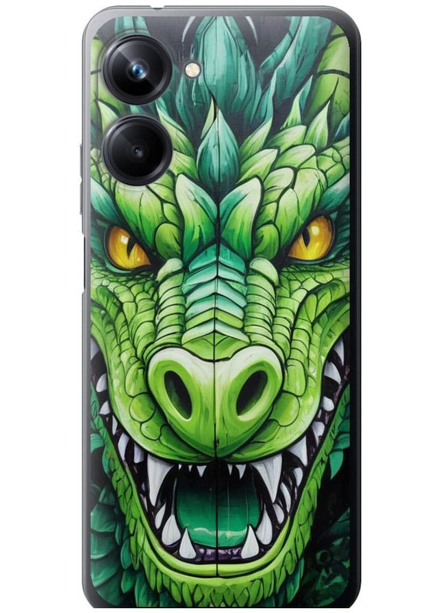 Силиконовый чехол 'Зелёный дракон' для Endorphone Realme 10 Pro (275457478)