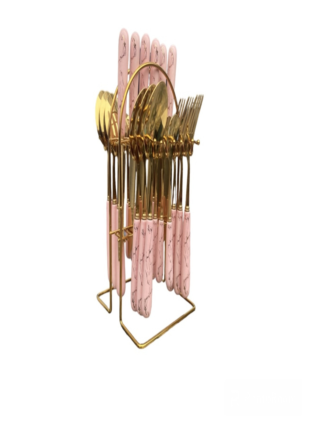 Набір столових приборів Kitchen Premier Lux на 6 персон Рожевий Home (259570174)
