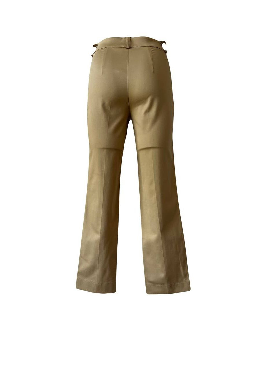 Светло-коричневые классические, кэжуал демисезонные брюки Fidele