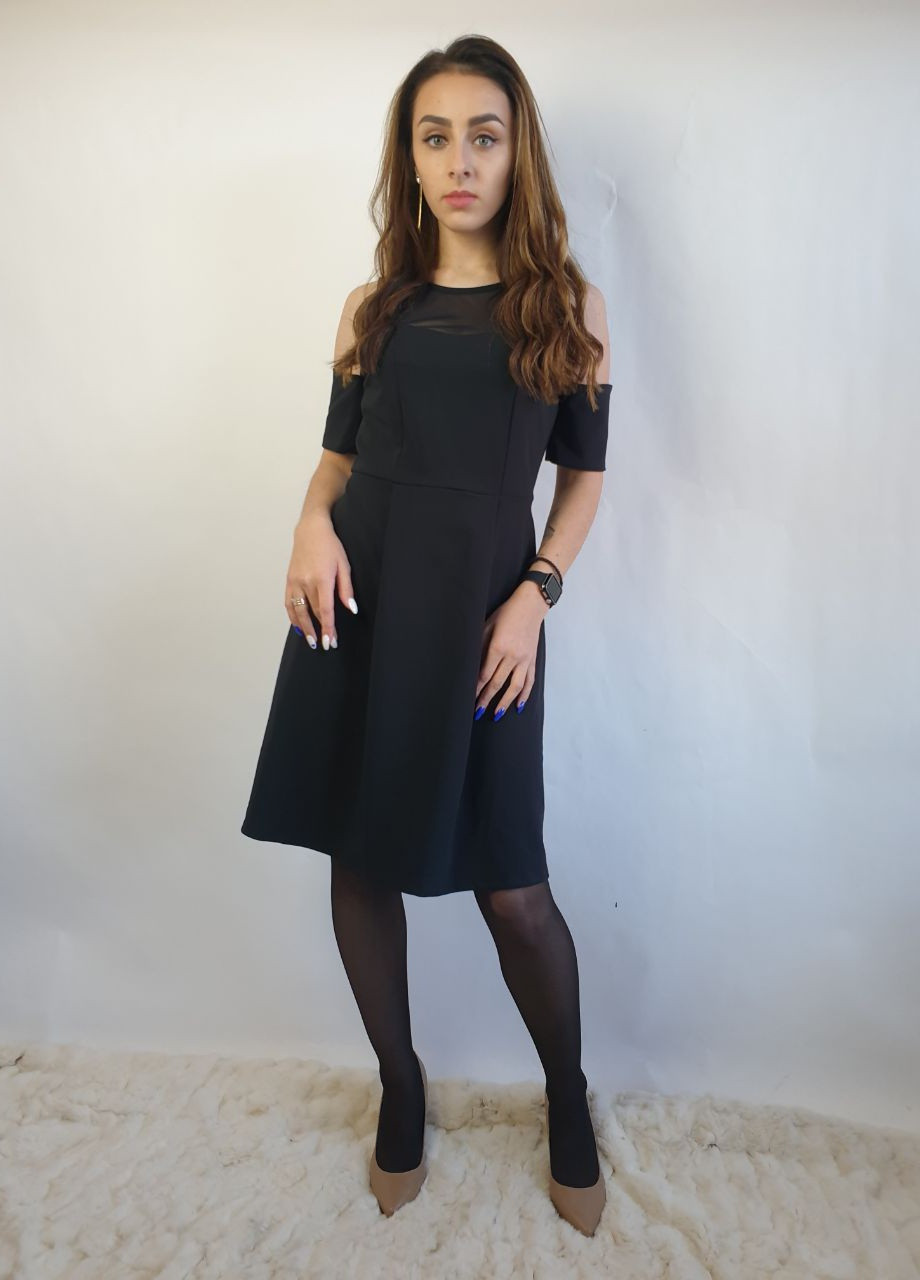 Черное кэжуал платье Artigli однотонное