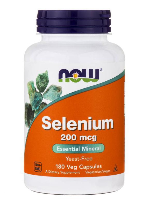 Селен Selenium 200 mcg 180 caps Now (257052276)