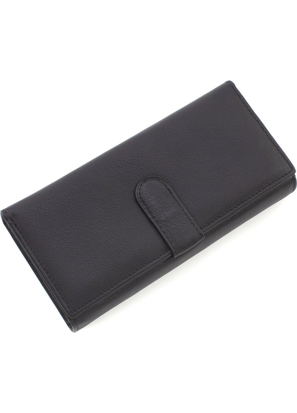 Жіночий гаманець з натуральної шкіри на два відділення 18,5х9 MA246 - Black (17174) чорний Marco Coverna (259752490)