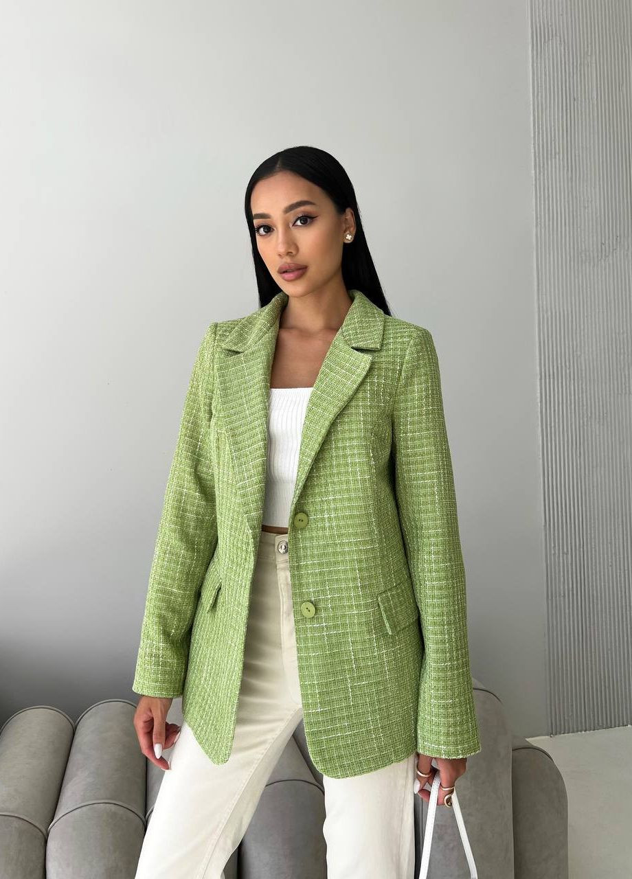 Зеленый женский женский пиджак цвет зеленый р.42 442503 New Trend -