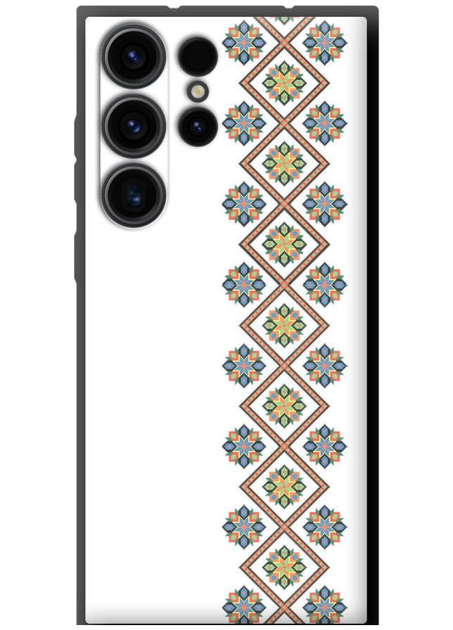 TPU чорний чохол 'Вишиванка 24' для Endorphone Samsung Galaxy S23 Ultra (269346769)